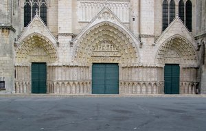 View of the west facade by French School