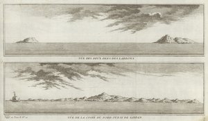 Views of the Mariana Islands and the Coast of Northwestern Saipan by French School