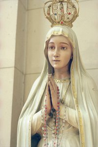 Virgin (painted wood)