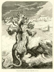 Vision of the Beast with Seven Heads by French School