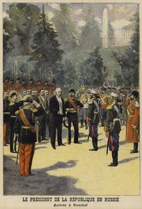 Visit of French President Felix Faure to Russia, 1897 by French School