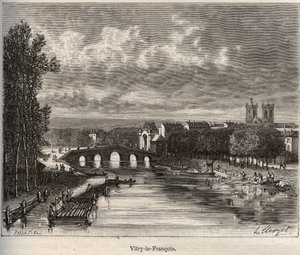 Vitry-le-Francois - Department of the Marne - Engraving in 