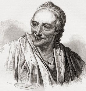 Voltaire, from Histoire de France, published c.1880 by French School
