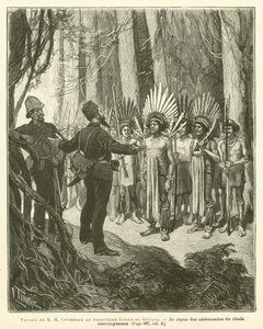 Journey of M H Coudreau to the Indian Territory of Guyana (engraving) by French School