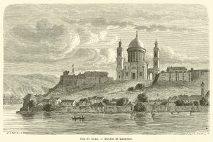View of Gran (engraving) by French School