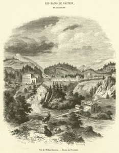 View of Wilbad-Gastein by French School