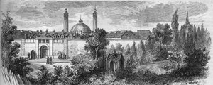 View of the prison of La Sante in Paris, Rue de la Sante by French School