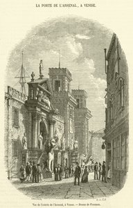 View of the Entrance to the Arsenal, in Venice