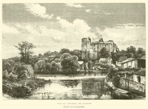 View of the Castle of Clisson (engraving) by French School