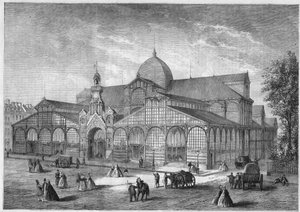 External View of the Temple Market in Paris