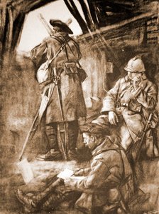 WWI French observation post on the Western Front by French School