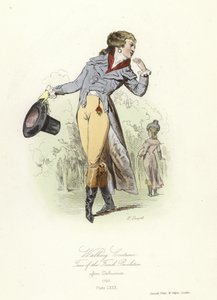 Walking Costume, Time of the French Revolution by French School