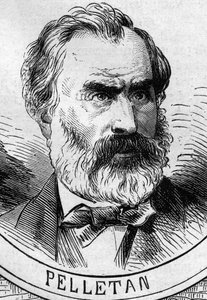 War of 1870: portrait of Eugene Pelletan, member of the provisional government of 1870 by French School