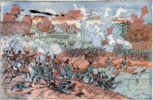 War of the Fourth Coalition: View of the Battle of Friedland by French School