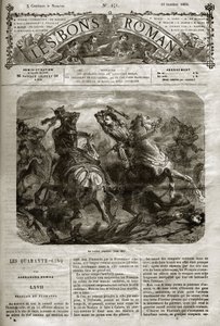 Wars of Religion - The Forty-Five - French and Flemish - The singular battle of Henri de Joyeuse (1563-1608) - The good novels 1864 - Alexandre Dumas Pere by French School