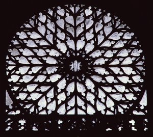 West rose window