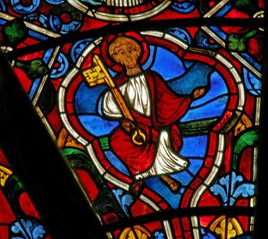 Window depicting St Peter