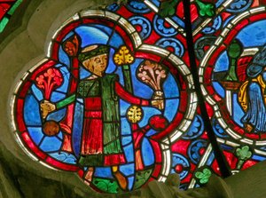 Window depicting the Labours of the Months: April
