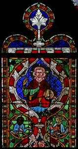 Window N-chapA depicting Christ by French School
