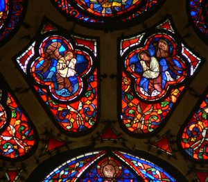 Window depicting angels