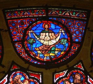 Window depicting the Bosom of Abraham