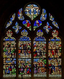 Window Depicting Passion Scenes by French School