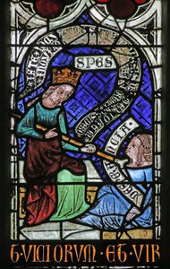 Window Depicting Psychomachia: Hope and Despair by French School