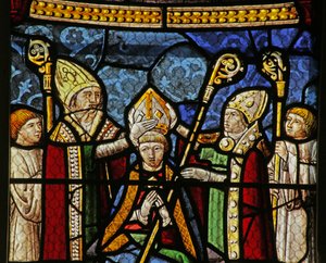 Window Depicting Saint Nicholas Becoming Bishop of Myra