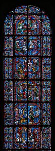 Window Depicting the Legend of St. Catherine by French School