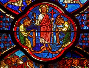 Window depicting Christ in Glory