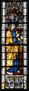 Window w0 depicting St John by French School