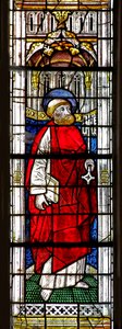 Window w0 depicting St Peter