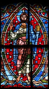 Window depicting the Ascension by French School