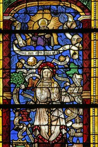 Window depicting the Litany of the Virgin Mary (After an engraving by Thilmann Kerver) by French School