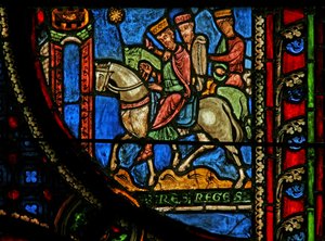 Window w0 depicting the Magi traveling