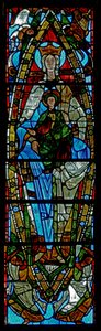 Window depicting the Virgin and Child