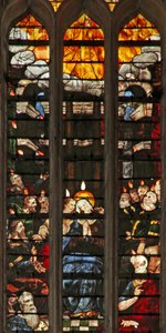 Window w103 depicting Pentecost by French School