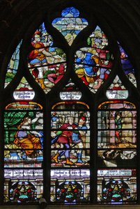 Window depicting scenes from the life of Joseph