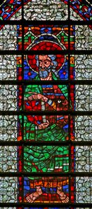 Window w109 depicting an Apostle by French School