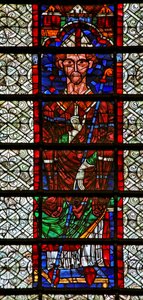 Window w109 depicting an Archbishop