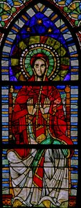 Window w109 depicting the Virgin Mary