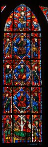 Window depicting the Tree of Jesse by French School