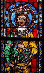 Window w11 depicting Emperor Philippe de Souabe by French School