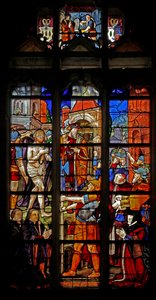 Window w16 depicting Ecce Homo after Durer