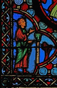Scene from the Life of St Martin (Window W1) by French School