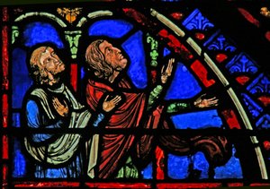 Onlookers to the scene of St Anne and Joachim