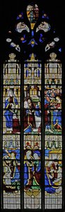 Window depicting the Life of the Virgin Mary