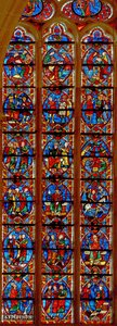 Window depicting St Maurice by French School