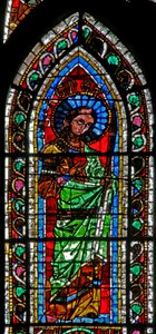 Window w202 depicting St Agnes by French School