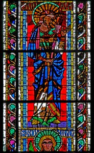 Window w202 depicting St Attale by French School
